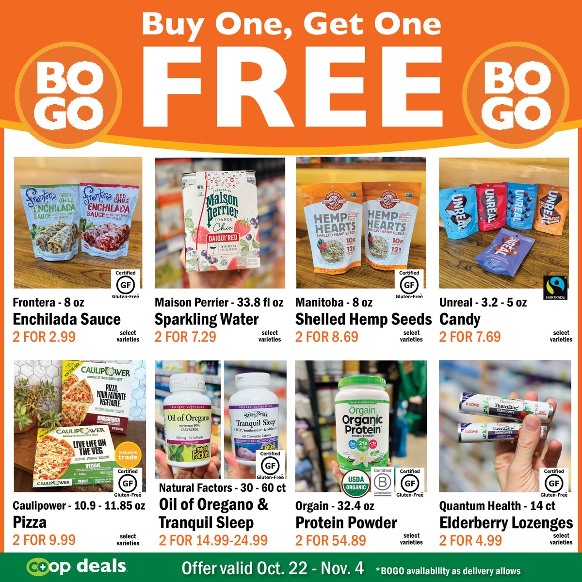 oneotacoop's tweet image. LAST weekend to shop these BOGOs - visit us in downtown Decorah! #oneotacoop #communityowned #decorah