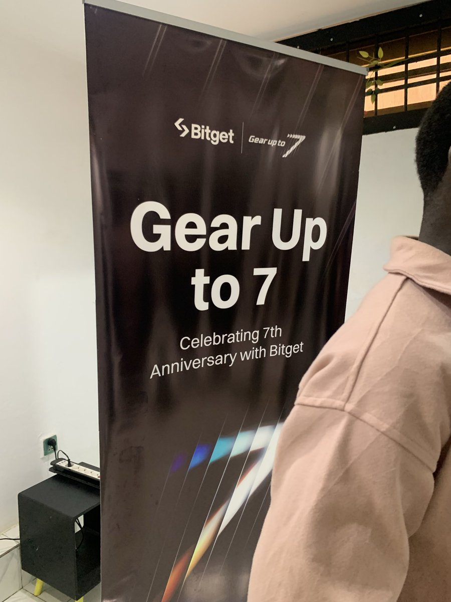 MiriamDoli's tweet photo. Celebrating 7th #Anniversary with #Bitget 
#GearUpto7 
#Lomé https://t.co/GpdN82Go01