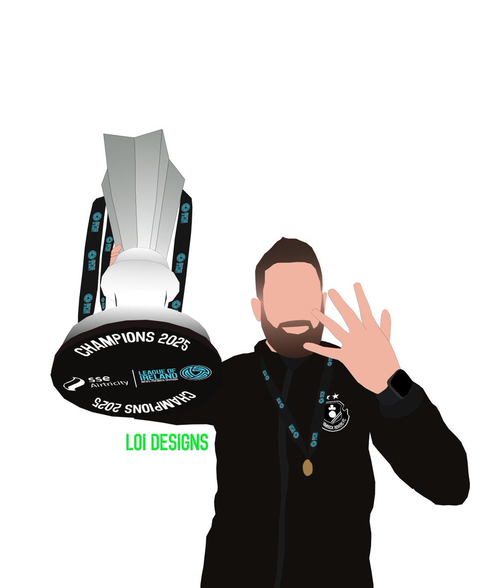 Loi_Design's tweet image. 5 league titles for Bradley 👏 @ShamrockRovers