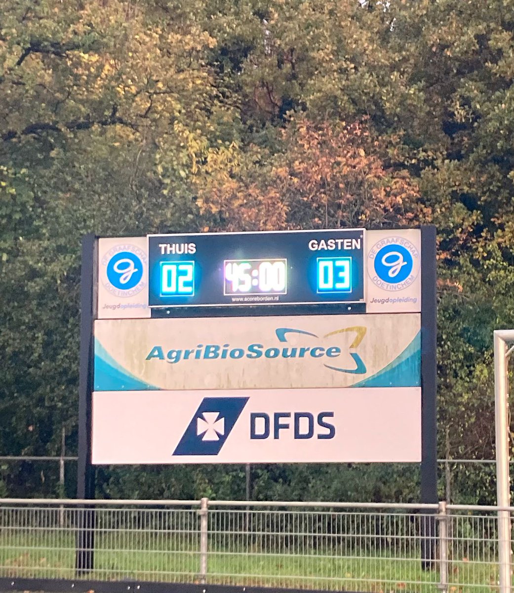 O21 wint uit bij De Graafschap na een spannend duel met 2-3!
⚽️⚽️Nils Eggens
⚽️Levi Roeland