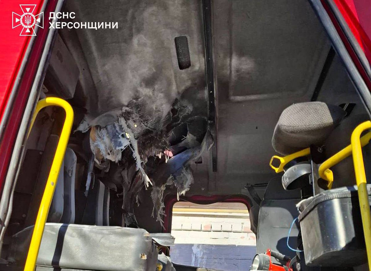 russian human safari continues in Kherson.

Today, firefighters putting out a fire after a strike were targeted by a russian FPV drone.

The operator could clearly see who they were aiming at. This isn’t war — it’s terror.