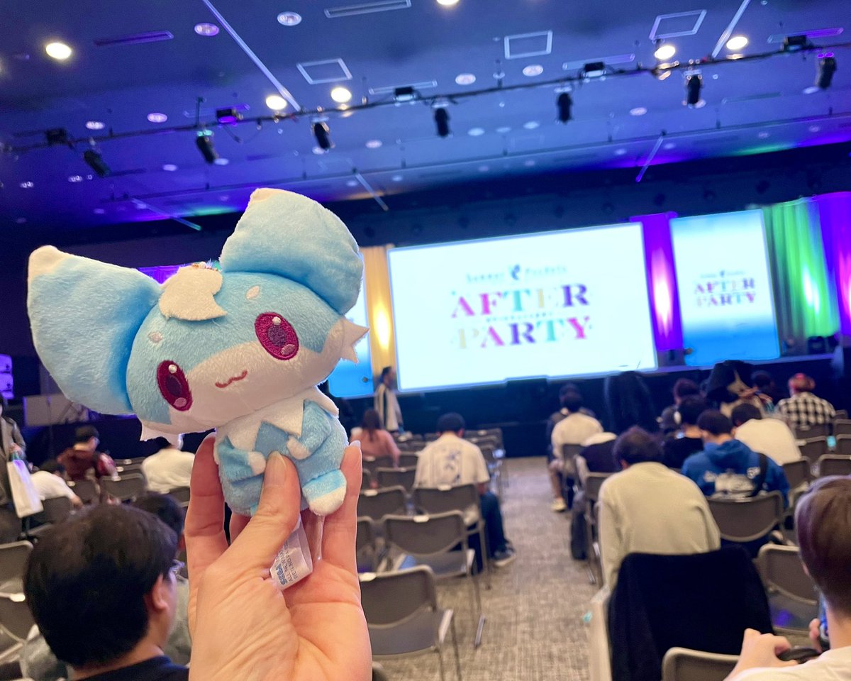 naoiceman's tweet photo. サマポケのAFTER PARTYに蒼ちゃんコーデで参加しました🦋

キャストの方々がオーディションから振り返りサマポケへの愛を語っている姿に感動…そして田中あいみさんの立ち振る舞いに私の涙腺は完全に崩壊しました😭

赤い髪の子にも絶対に会いたい！！

#サマポケ
#サマポケアニメ 
#サマポケアフパ https://t.co/ulT3RMrtrU
