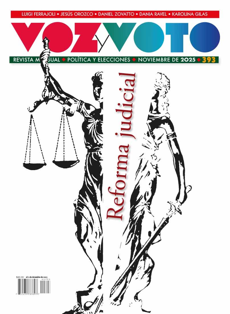 revistavyvmx's tweet image. 🥂Llega #Noviembre y nos preguntamos  ¿Cómo sobreviven las democracias?🤔 ¿Cómo se mira la #ReformadelPoderJudicial en perspectiva comparada? 👩‍⚖️ De eso y ➕ va nuestra nueva edición con textos de Ferrajoli, Zovatto, Gilas, Ravel y muchas 🖊 fantásticas
💻 vozyvoto.com.mx