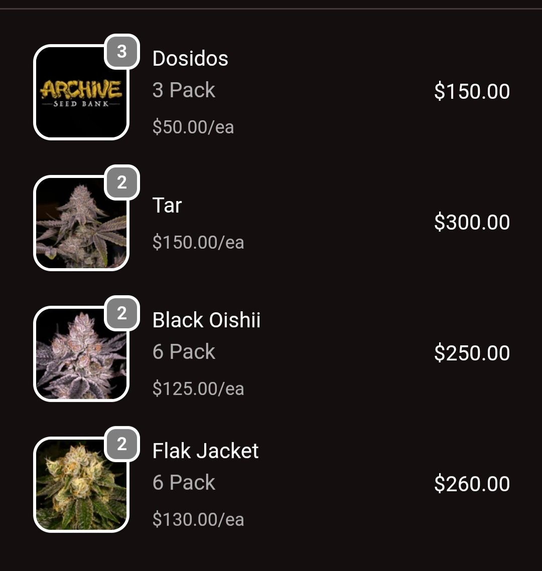 Tree1four's tweet photo. @ArchiveSeedBank Thank you for the restock!! https://t.co/xSQU91kBOc