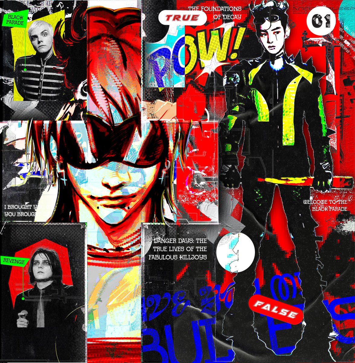 don’t care + having fun #oc #collage