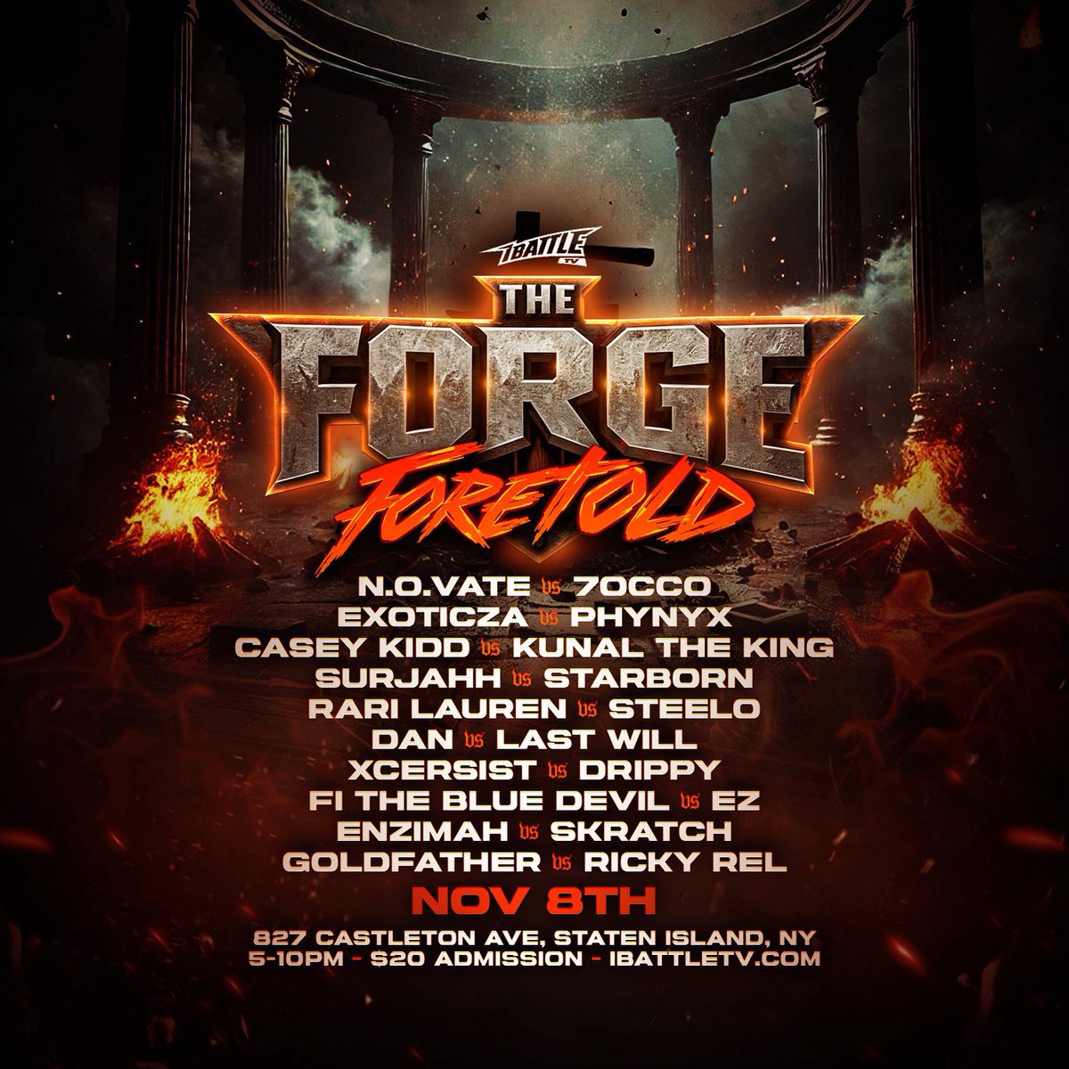 iBattlePromo's tweet photo. This card will be a defining moment for the battlers. This performance will determine what matches they get & what shows they’re booked for in 2026.
It’s a look into next year. That’s why we call it. 🔮 #FORETOLD https://t.co/xW0pelWn55