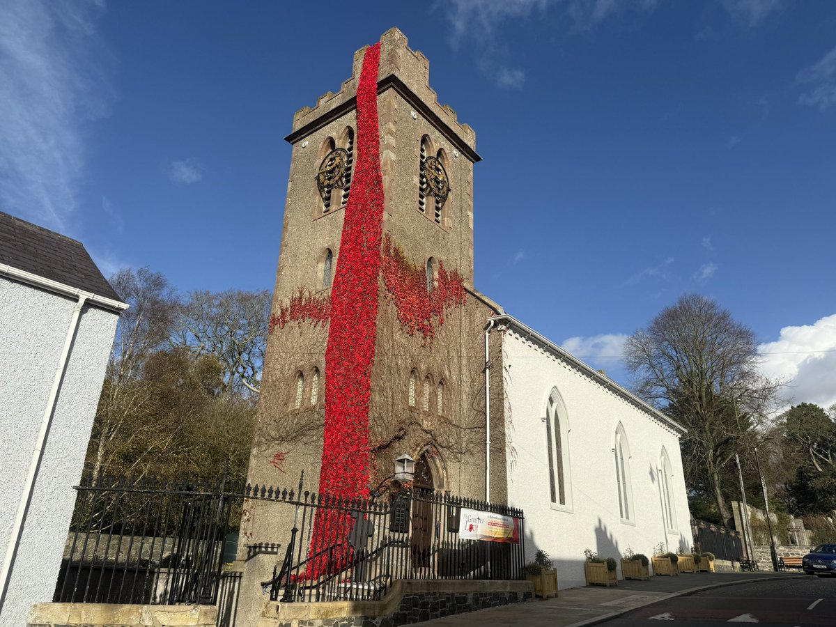 St Matthew’s Church, Richhill, prepared for No Greater Love Remembrance Festival with over 7000 knitted and crocheted poppies. 

<a href="/BBCMarkSimpson/">Mark Simpson</a> <a href="/bbcweather/">BBC Weather</a> <a href="/bbcniweather/">BBC NI Weather</a> <a href="/BelfastLive/">Belfast Live</a> <a href="/BelTel/">Belfast Telegraph</a> <a href="/UTVNews/">UTV Live News</a> <a href="/ArmaghI/">Armagh I</a> <a href="/skydavidblevins/">David Blevins</a> <a href="/BBCGarethG/">Gareth Gordon</a> <a href="/BBCNewsNI/">BBC News NI</a>