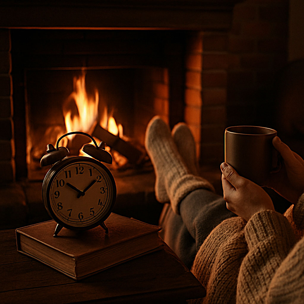 Acucraft's tweet image. Don’t forget to fall back this weekend! ⏰🍂
An extra hour to relax, recharge, and enjoy the glow of your Acucraft fireplace. 🔥

#AcucraftFireplaces #HelloFall #FireplaceSeason #CozyVibes