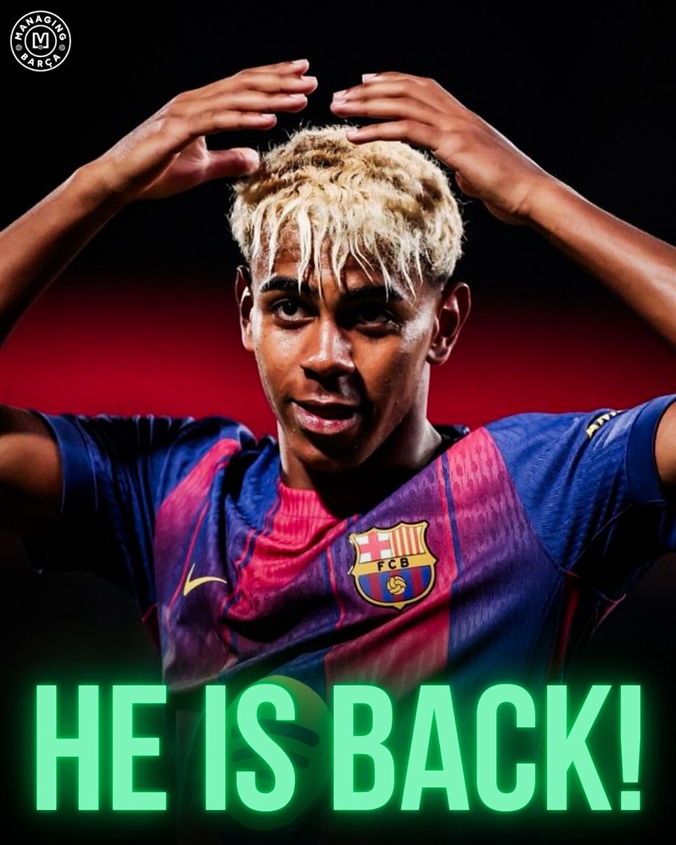 🚨🚨🌕| BREAKING: Lamine Yamal is determined to bounce back!

After criticism for his Clásico performance, the 18-year-old is pushing hard to regain his best form. He played through groin pain that limited his trademark dribbling and explosiveness — but now, he’s back at full