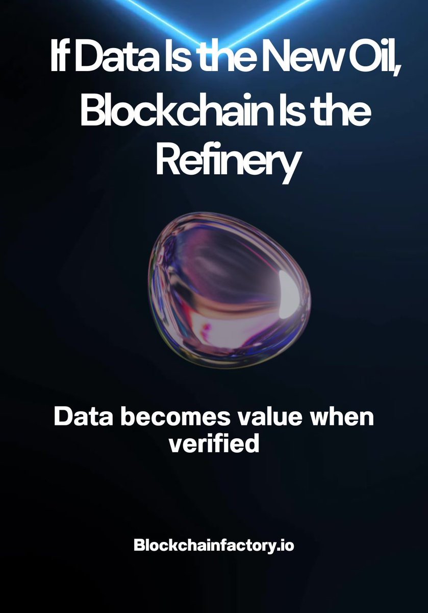 Blockchainfacto's tweet image. Data is powerful, but only when it’s clean, verified, and fair.
Blockchain technology refines raw data into trustworthy digital value.
#BlockchainFactory #Web3Data #DigitalIntegrity #Web3Innovation #FutureOfBlockchain