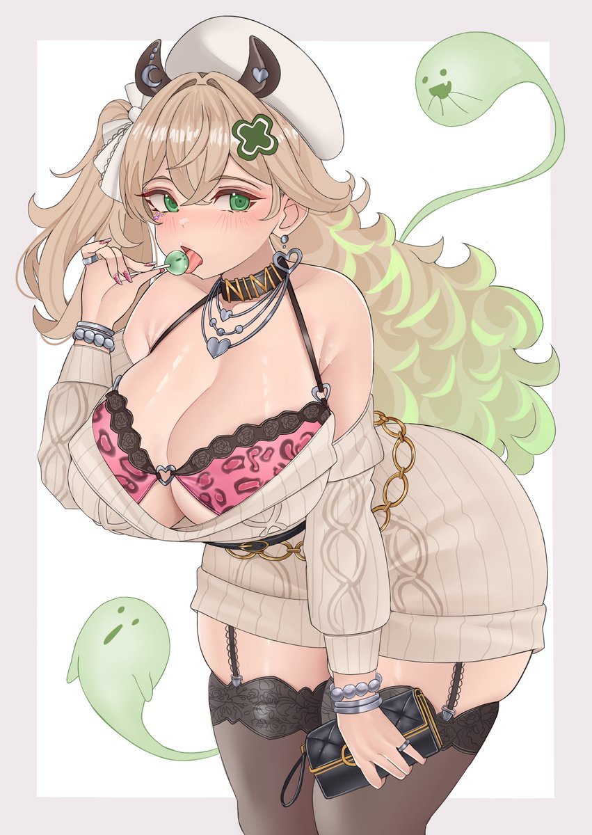 Onee Gyaru Nimi for Nimi Nightmare November!
(tanned version in the replies)
Thank you <a href="/taiko3000cc/">Taiko🔞COMM OPEN</a> 
#nimagery