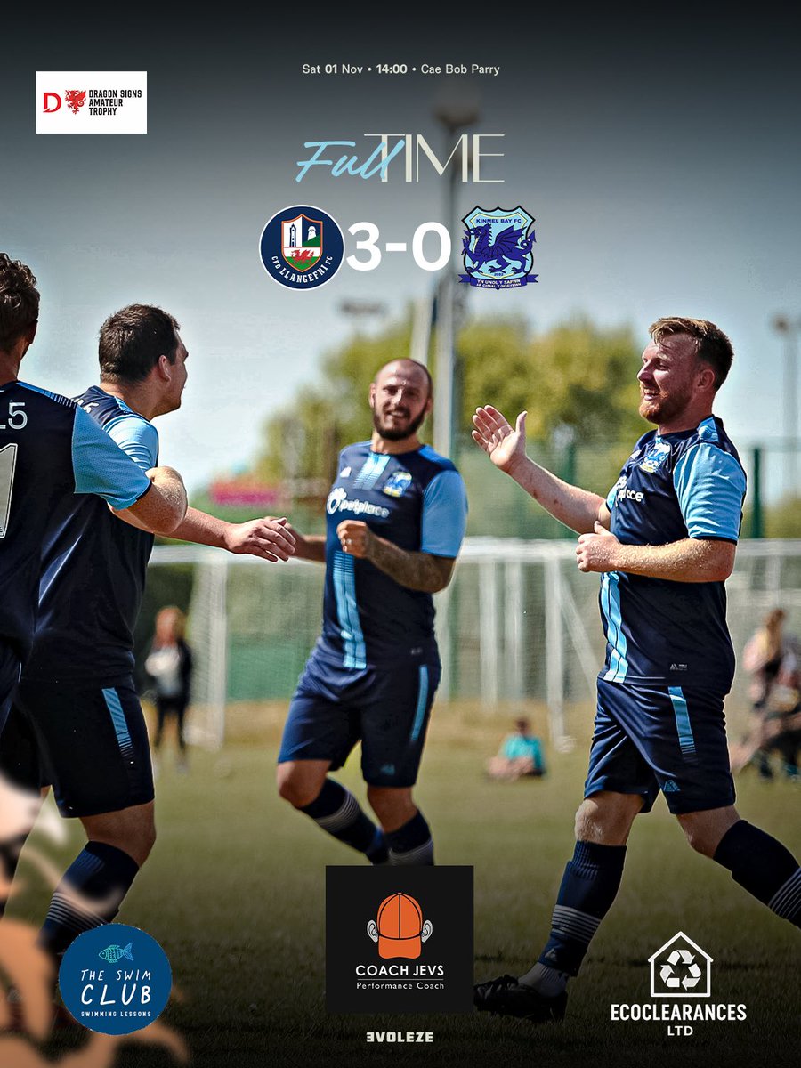 KinmelFc's tweet image. CPD Llangefni Town 3-0 Kinmel Bay

Llangefni Town Scorers 
Sion Jones ⚽️
Ifan Mansoor ⚽️
Dion Jones ⚽️

Good luck to Llangefni in the last 16