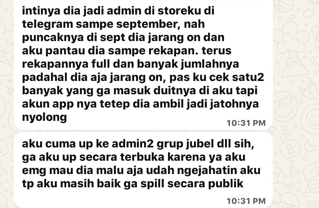 boosmerang's tweet photo. aku di chat oleh si ‘anonim’ ini dengan kiriman link gdrive, aku kurang tau dia anak BA di X atau bukan. tapi permasalahan ini ada dari platform sebelah, bukan disini. https://t.co/YDy6ChaiE0