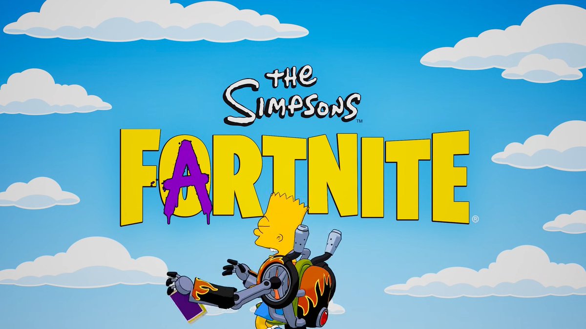 Epic is once again cooking! This time with The Simpsons Fartnite 😂
