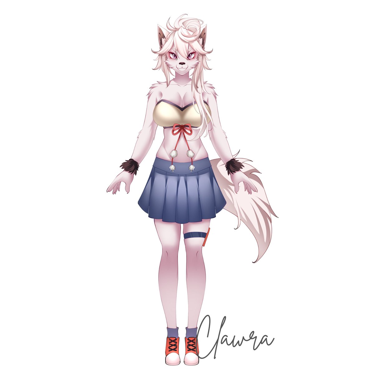 Clawraa_'s tweet photo. Sketch? Just the warm-up!
Here’s the final form of my fluffy chaos "Mika" ✨️

#FurryArt #OCShowcase https://t.co/ayqT3VSBws