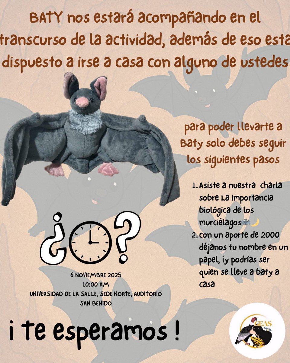 La práctica tiene un cupo limitado, inscripción:
forms.office.com/Pages/Response…

📅 Fecha: 6 de noviembre de 2025
🕒 Hora: 10:00am
📍 Modalidad: Virtual y presencial
🏫 Lugar (presencial): Universidad de La Salle, Sede Norte, Auditorio San Benildo