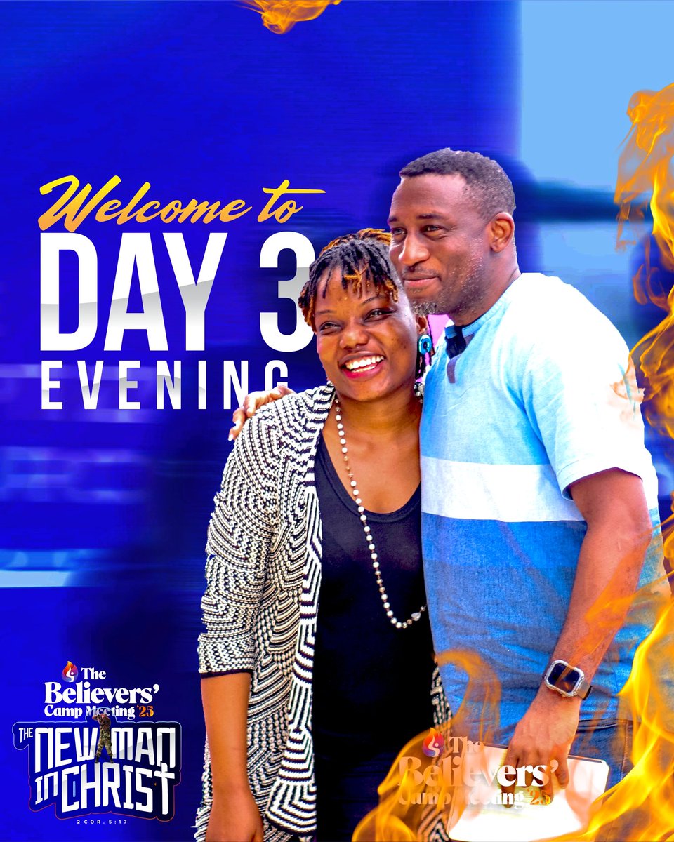 Good Evening Believers,💥

Day 3's evening session has started, and God’s presence is already here!

Don’t miss what’s unfolding, every moment counts.

Lock in live: youtube.com/live/nV5vupQYf…

#TBCampMeeting2025 #TheNewManInChrist