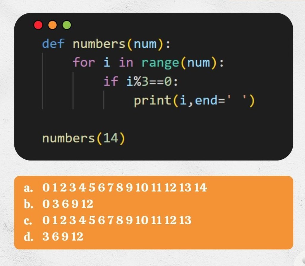 SijanMahmudAI's tweet image. Python Question/Quiz: What is the output of the following Python code, and why? Comment your answers below.