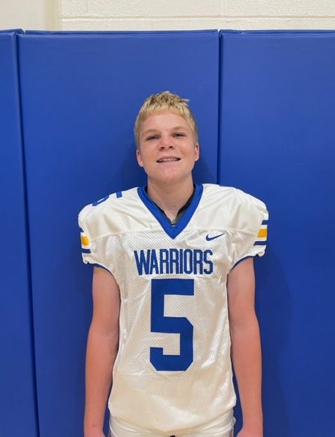 The Warriors secured their first playoff win since ‘21 last night against a good North College Hill team! Congrats to our players of the week for Week 11:

Offense-Henry Simpson 
Defense- Ryan Kreutz
Special Teams- Lincoln Griesmer
Scout Team- Davis Koehler

#GoWarriors
#faMily