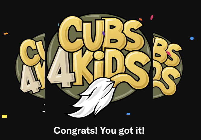 I just minted 3 Cubs4Kids. 🦁❤️

A lion cannot be the king/queen of the jungle if it does not take care of those who need it most. 👑

Here is the mint link:
opensea.io/collection/cub…

If you would be interested in minting an NFT that helps children with disabilities and lifelong