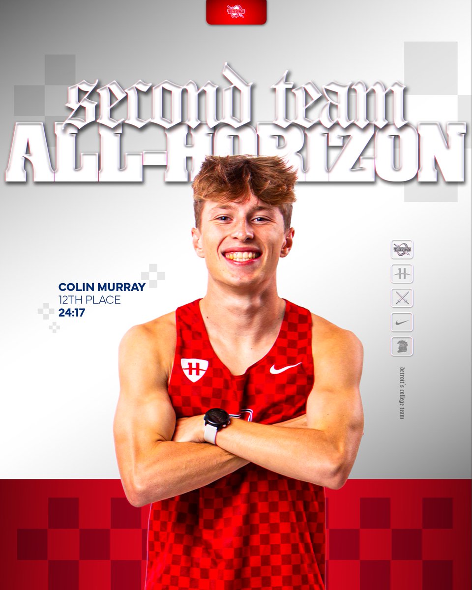 A great way to end the 8k season as <a href="/_colin_murray/">colin murray</a> breaks his own freshman record and earns Second Team All-HL with the 3rd best overall time in school history #DetroitsCollegeTeam ⚔️