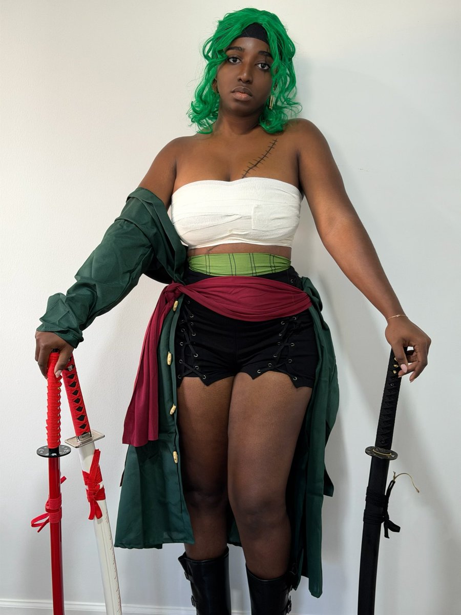 ifedioku's tweet image. Zoro for Halloween. #ONEPIECE