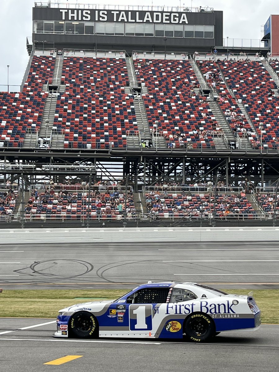 jonesjchad's tweet image. Two of the favorite  @FirstBankofAl drivers competing today for the @NASCAR_Xfinity #Championship. @Carson_Kvapil @ConnorZilisch are #TrophyHunting on @TheCW_Sports @XfinityRacing @JRMotorsports