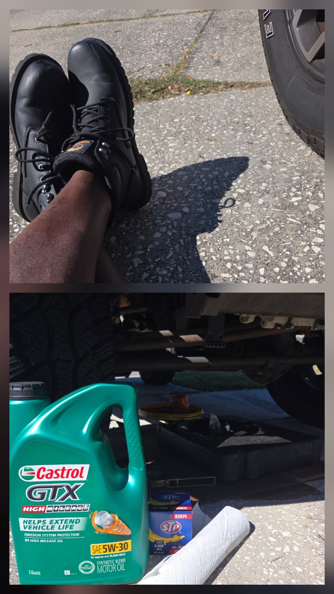 Doing "Man" stuff today... Changing the oil in my vehicles...