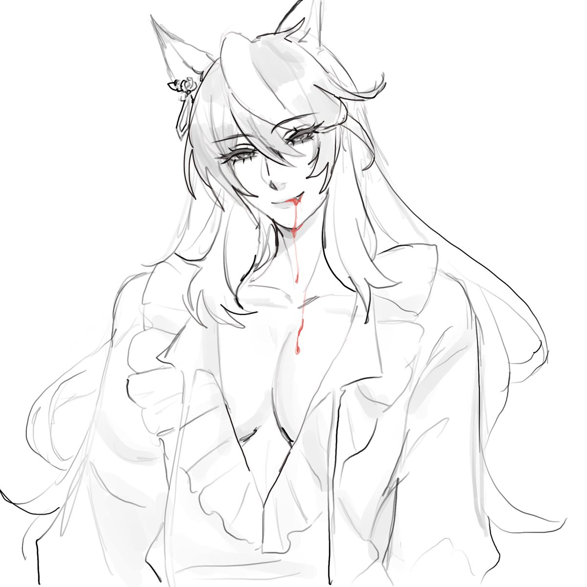 Sirius being very good at her job as a vampire hunter + bonus Rudolf cause I thought the shirt was cute 💓🦇 #ウマ娘  #ルドシリ