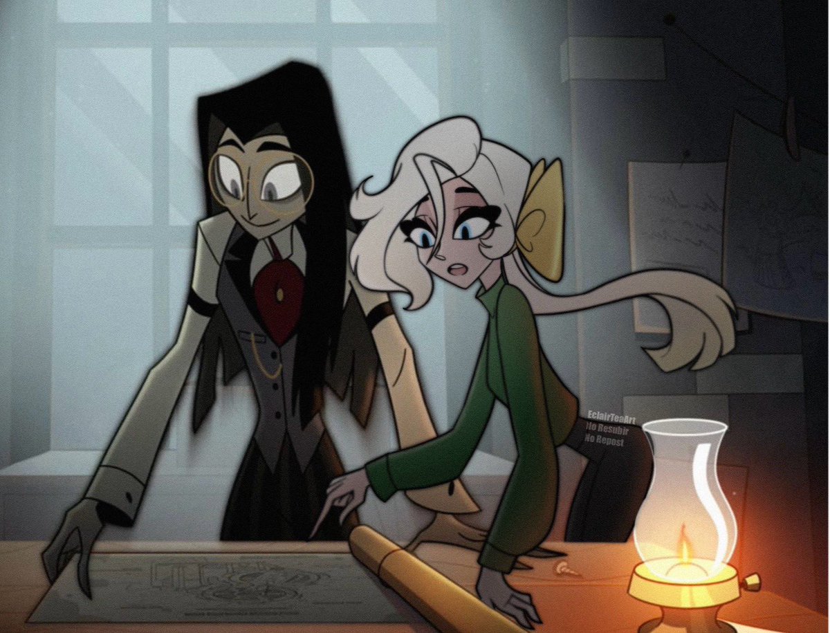 sylvovi's tweet photo. [NOT SHIP ART] just wanted to give sir Pentius a friend so I drew one of my ocs into this screenshot, his name is Claude #sirpentius #hazbinoc #hazbinhotel #hazbin #HazbinHotelOC https://t.co/ewAk3nRVzN