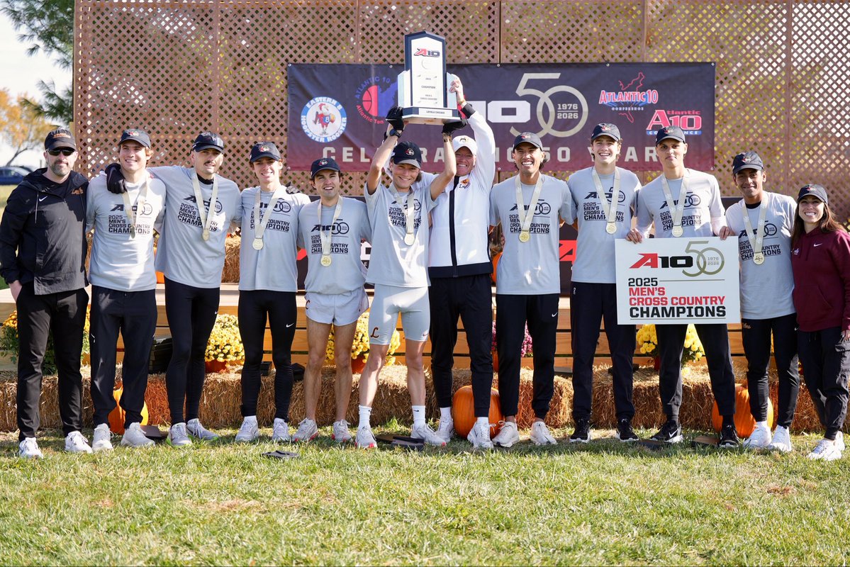 Raise that #A10MXC trophy high, <a href="/RamblersTFXC/">Loyola TFXC</a> ‼️