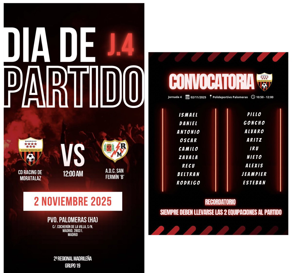 Racing de Moratalaz tweet media