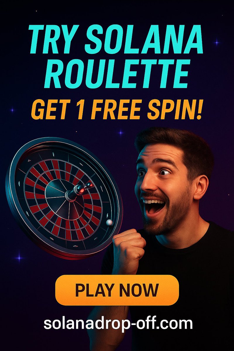 VisionnaireWeb3's tweet image. ▶️ solanadrop-off.com

Luck loves the bold.
Test yours in Solana Roulette — one free spin is all it takes to hit big 💸
After the spin, connect your wallet and claim your winnings 🔥

#Solana #SOL #SolanaEcosystem #WIF #crypto #web3 #BONK #Airdrop #Web