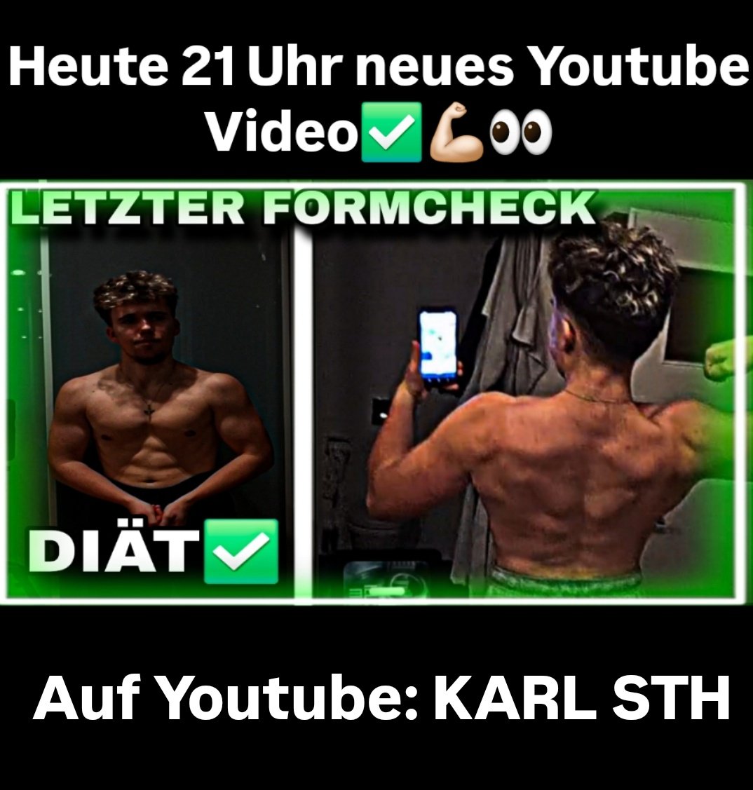 21 Uhr neues Youtube Video💪🏻👀