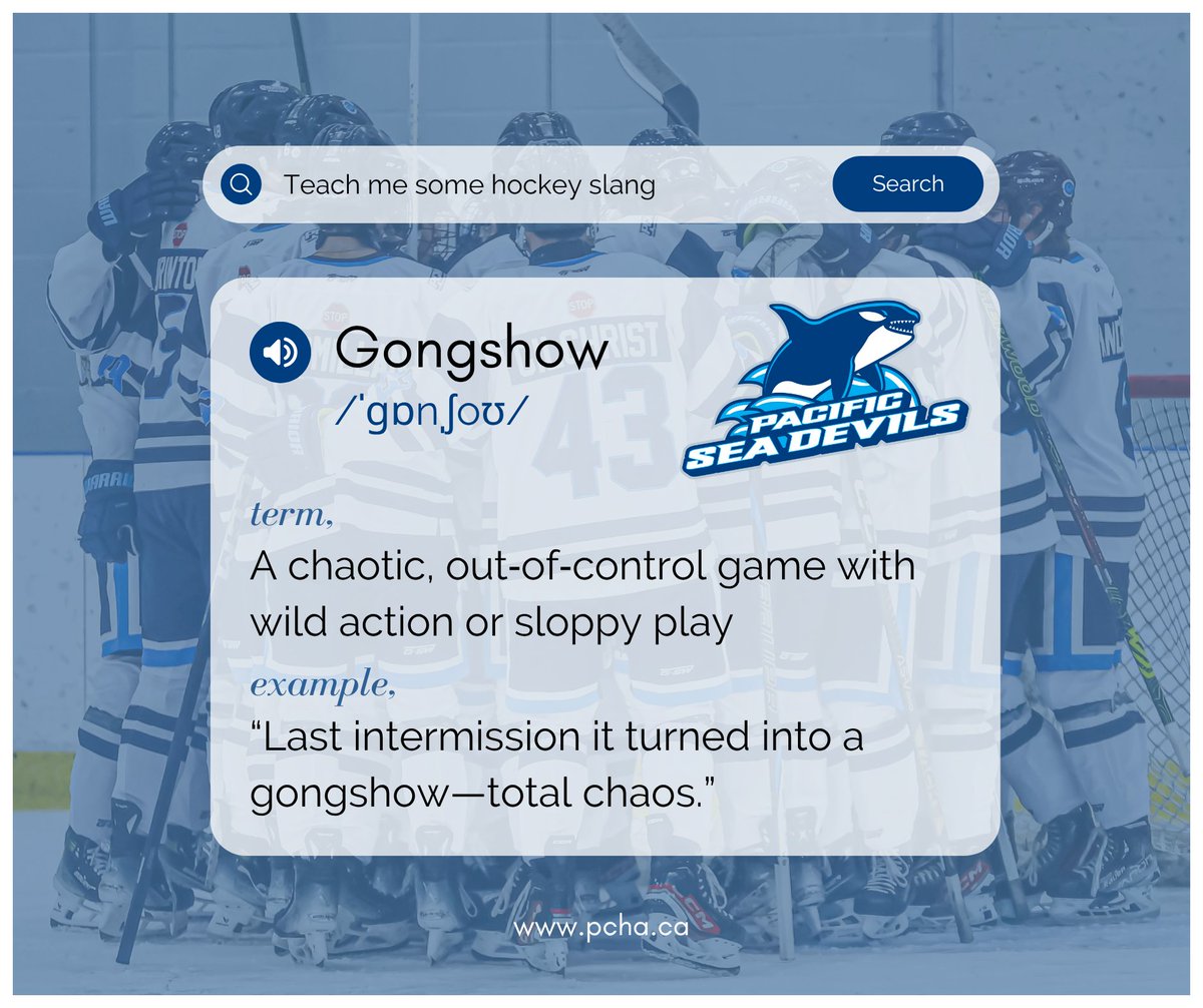 PacificSeaDevil's tweet image. Hockey Slang 101: gongshow
#sundayslang #hockeyslang #goseadevilsgo