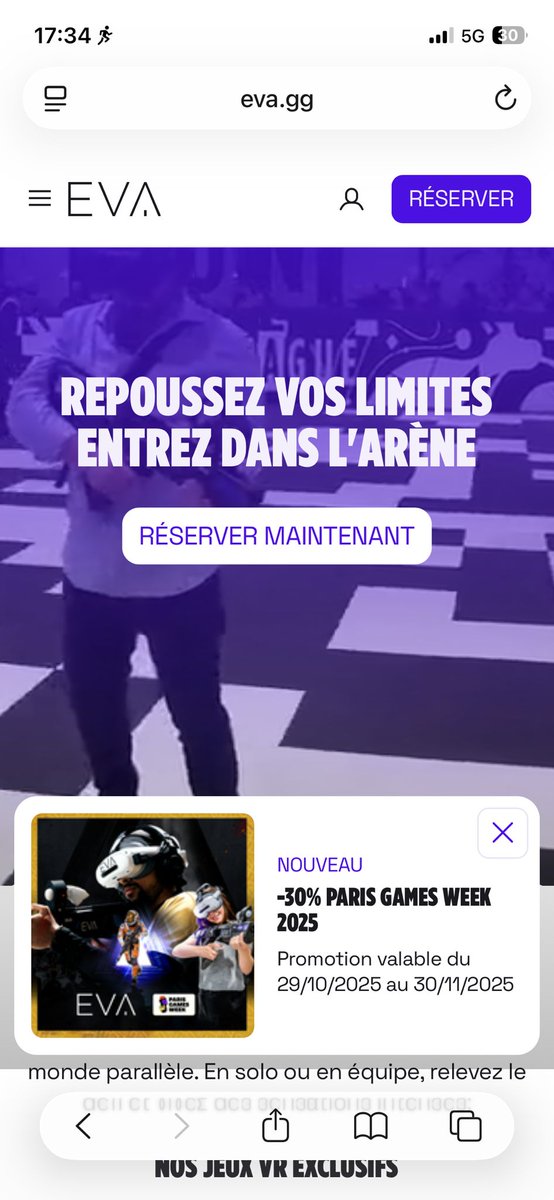 OrsRhum's tweet photo. @evagg_fr hello Eva, on a bien la fenêtre qui annonce un code promo mais impossible d'avoir le code réduction pour jouer demain. https://t.co/3KqRZMEPAG