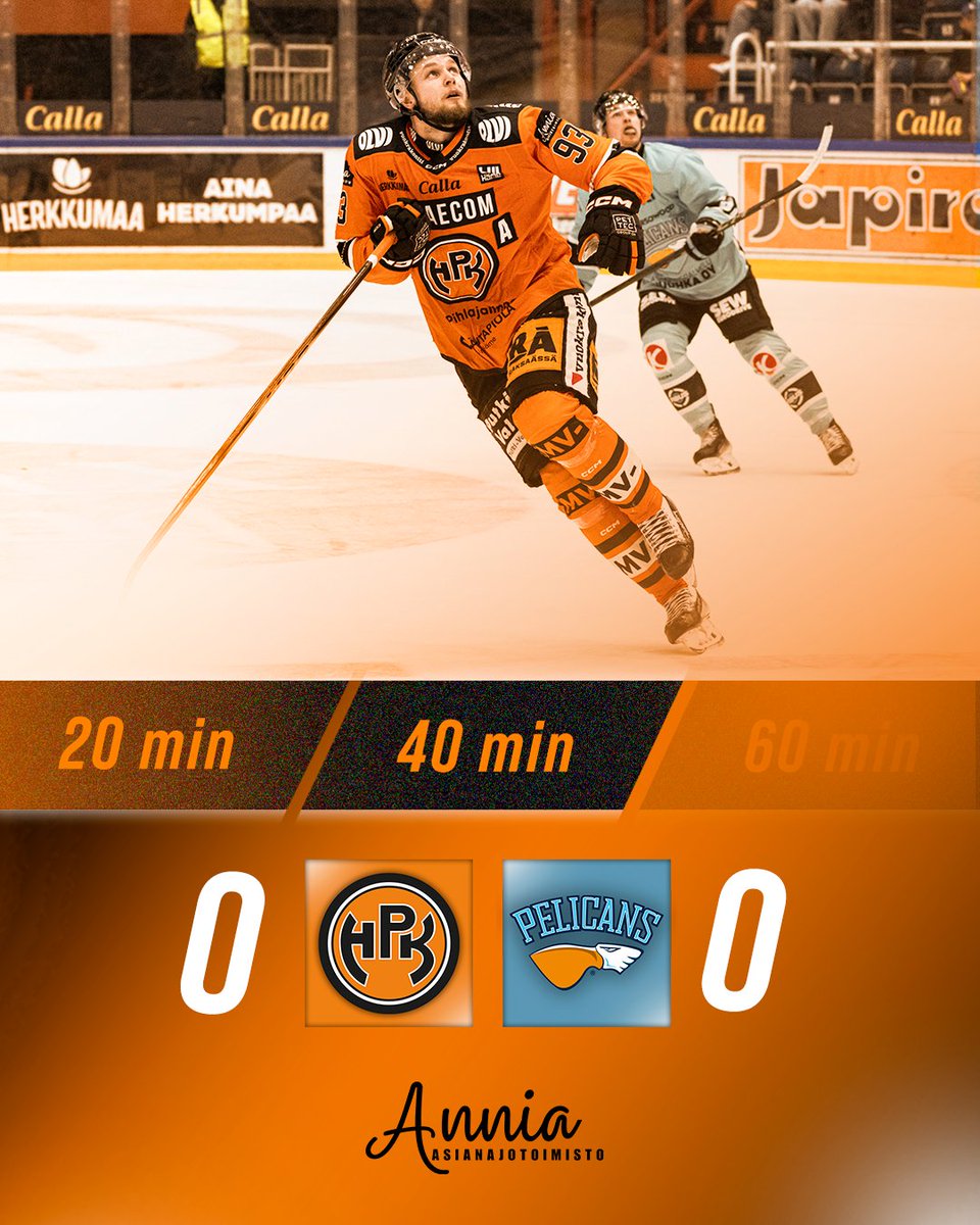 Kaikki ratkeaa kolmannessa! 

#HPK #Liiga