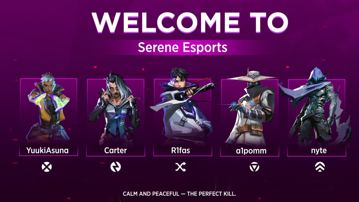 Welcome the new(ish) squad to Serene, a demonic force that have been flourishing in the background ready to now come forward #serenerising #VALORANT