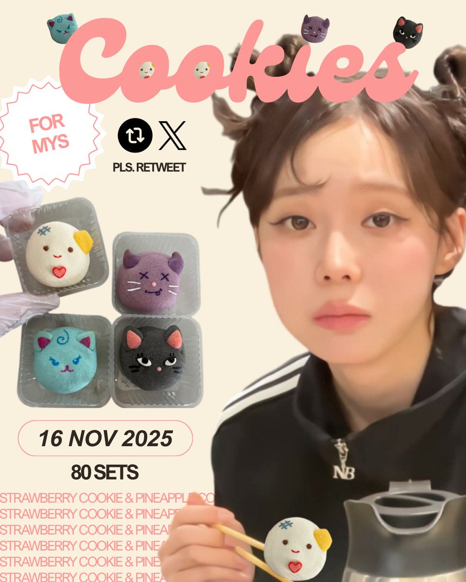 bubabuzz's tweet image. pls rt &amp;amp; show this tweet!
cookies homemade giveaway to Mys
🍪80 set (1 set 2 ea)  
date : 16 nov 2025 
time : tbc  
location : impact arena
**want to exchange please dm  💌

#aespa_SYNK_aeXISLINE_BANGKOK 
#aespa_SYNK_aeXISLINE_BKK 
#aespa_SYNK_aeXISLINE