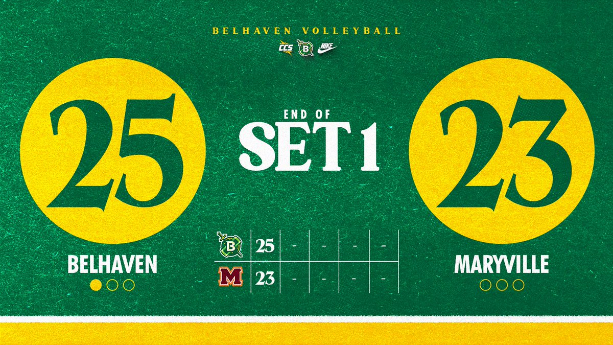 A tight set to start and the Blazers come out on top

#GoGreen
