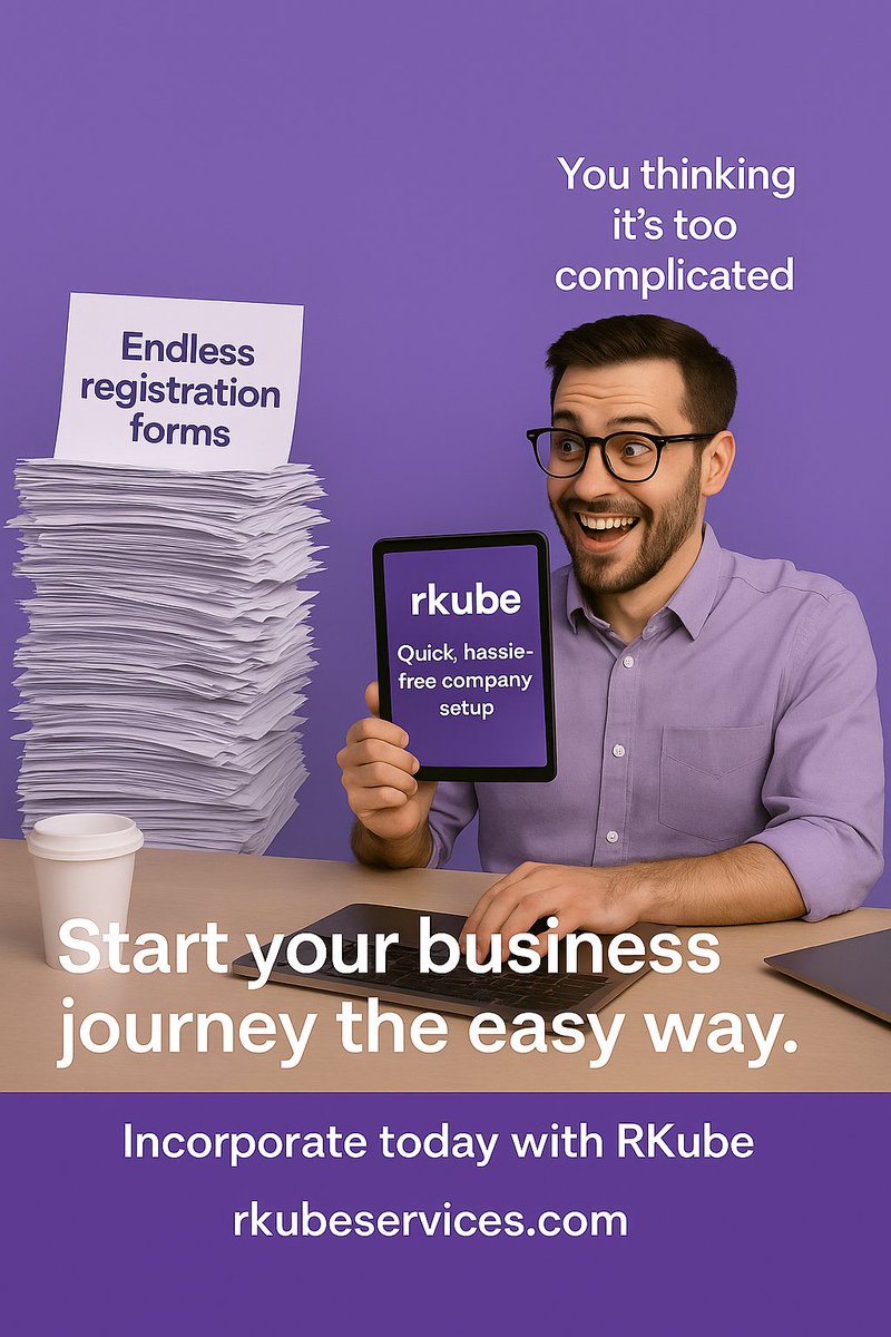 RkubeServices's tweet image. Starting your business doesn’t have to be complicated!
With rkube, skip the endless paperwork and set up your company the easy way 🚀
📞 +1 888-735-5515
📧 support@rkubeservices.com
🌐 rkubeservices.com
#BusinessMadeEasy #StartupSimplified #RKubeServices #CompanySetup