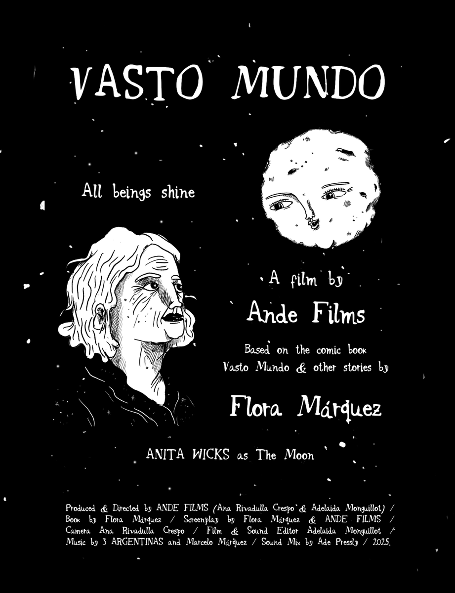 AndeFilms's tweet photo. The short film VASTO MUNDO is ready to be submitted to film festivals! Bringing this comic book and the wonderful stories by @floramarquezz  to life has been a challenging yet incredibly rewarding experience. 
Our deepest gratitude to the almost 120 people who  participated! ❤️ https://t.co/BTiTTTAMNs
