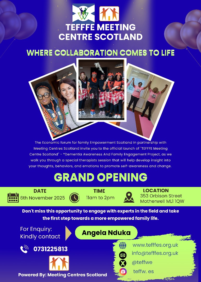 Join us as we unfold our therapist session featuring full body massage and relaxation techniques designed to promote well-being and rejuvenation. This event is open to all and participation is free!

*Date:* 6th November 2025

*Time:* 11am -2pm

 353 Orbison Street, ML1 1QW