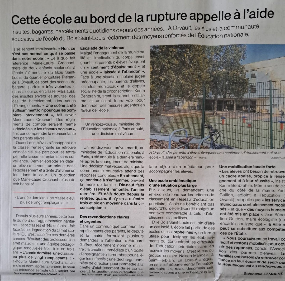 Espérons que notre nouveau gouvernement soit plus stable et volontaire pour enfin s'occuper de nos écoles en souffrance...espérons.
<a href="/EdouardGeffray/">Édouard Geffray</a> 
#collectif éducation prioritaire 44

<a href="/Benbrahim_K/">Karim Benbrahim</a>