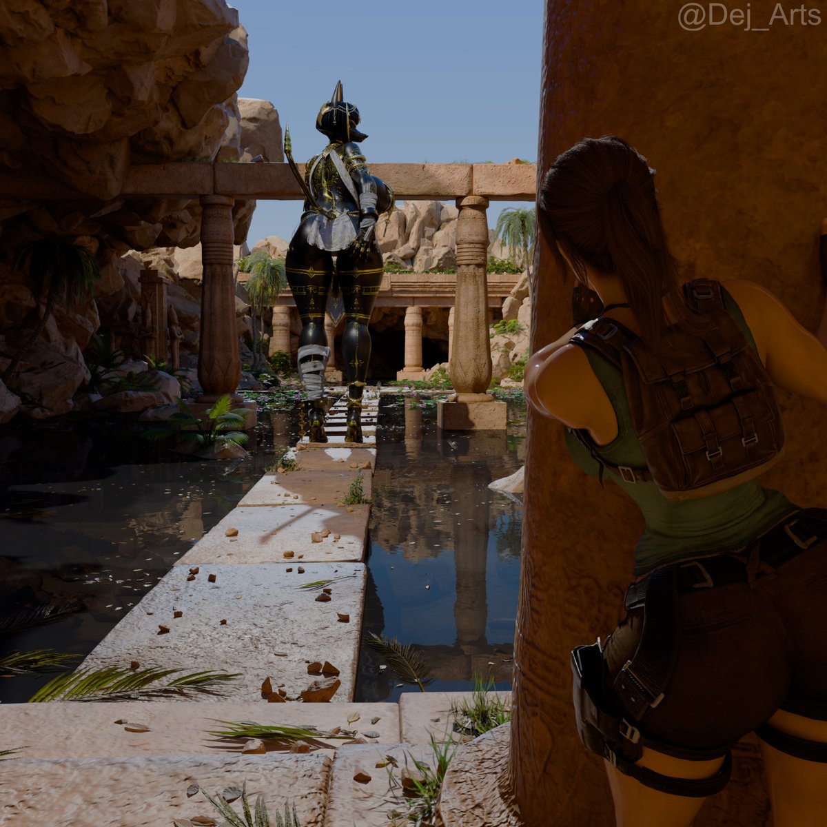 This is the adventure Lara has been looking for

Anubis by <a href="/bom39_twit/">Bom39 🔞</a> 
Lara by <a href="/Moeyak5/">moeyak_Nsfw</a> 

#sizetwitter #giantess