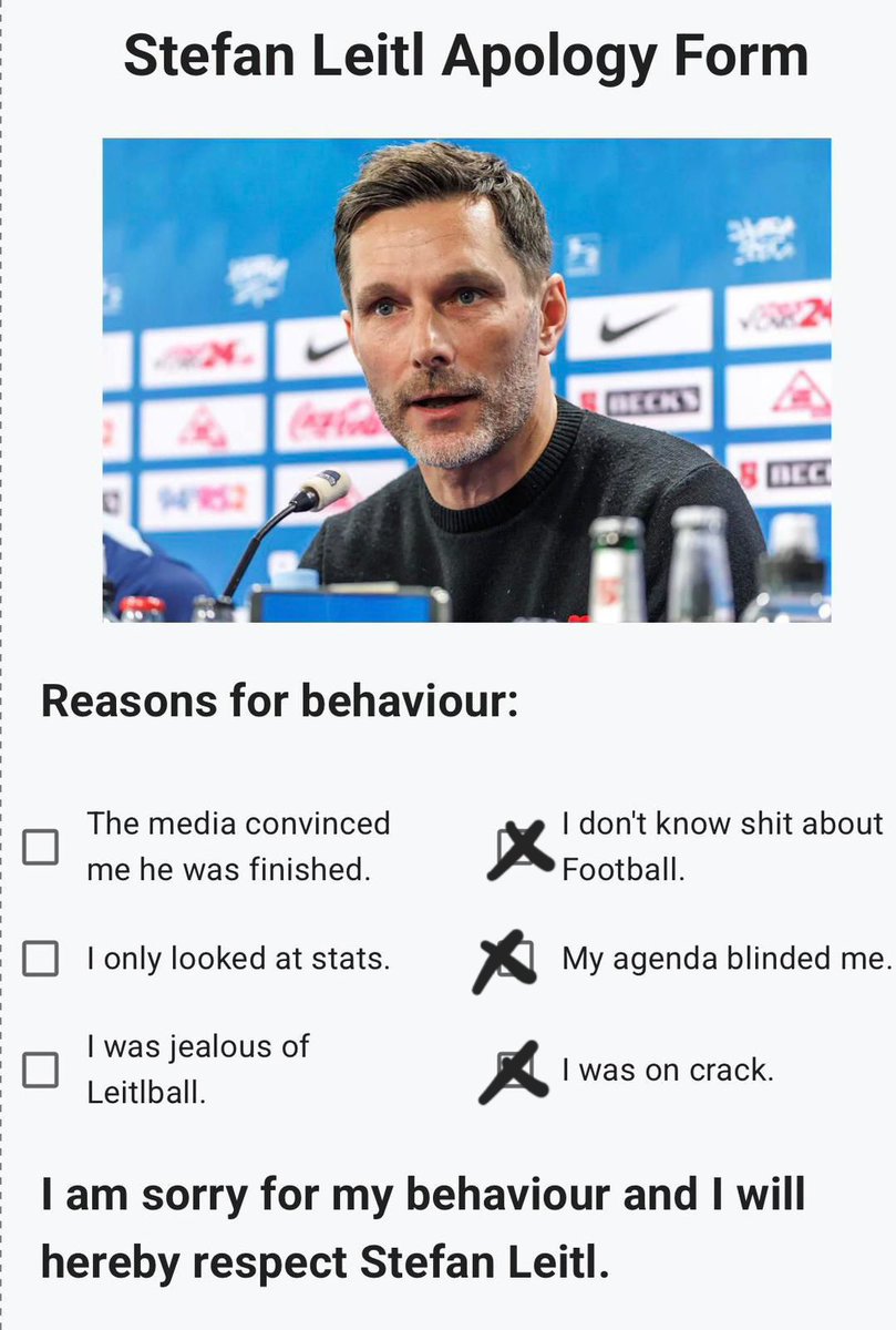 Es tut mir leid Stefan Leitl