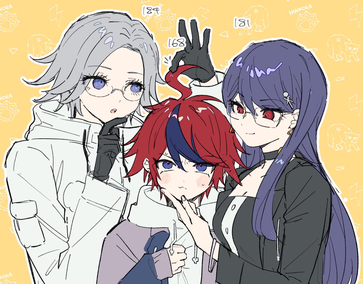 sieg_gs's tweet image. 衛拓雫🌙🌊💧
高身長メガネ美人に挟まれるたっくんは、大変にかわいいだよなぁ？