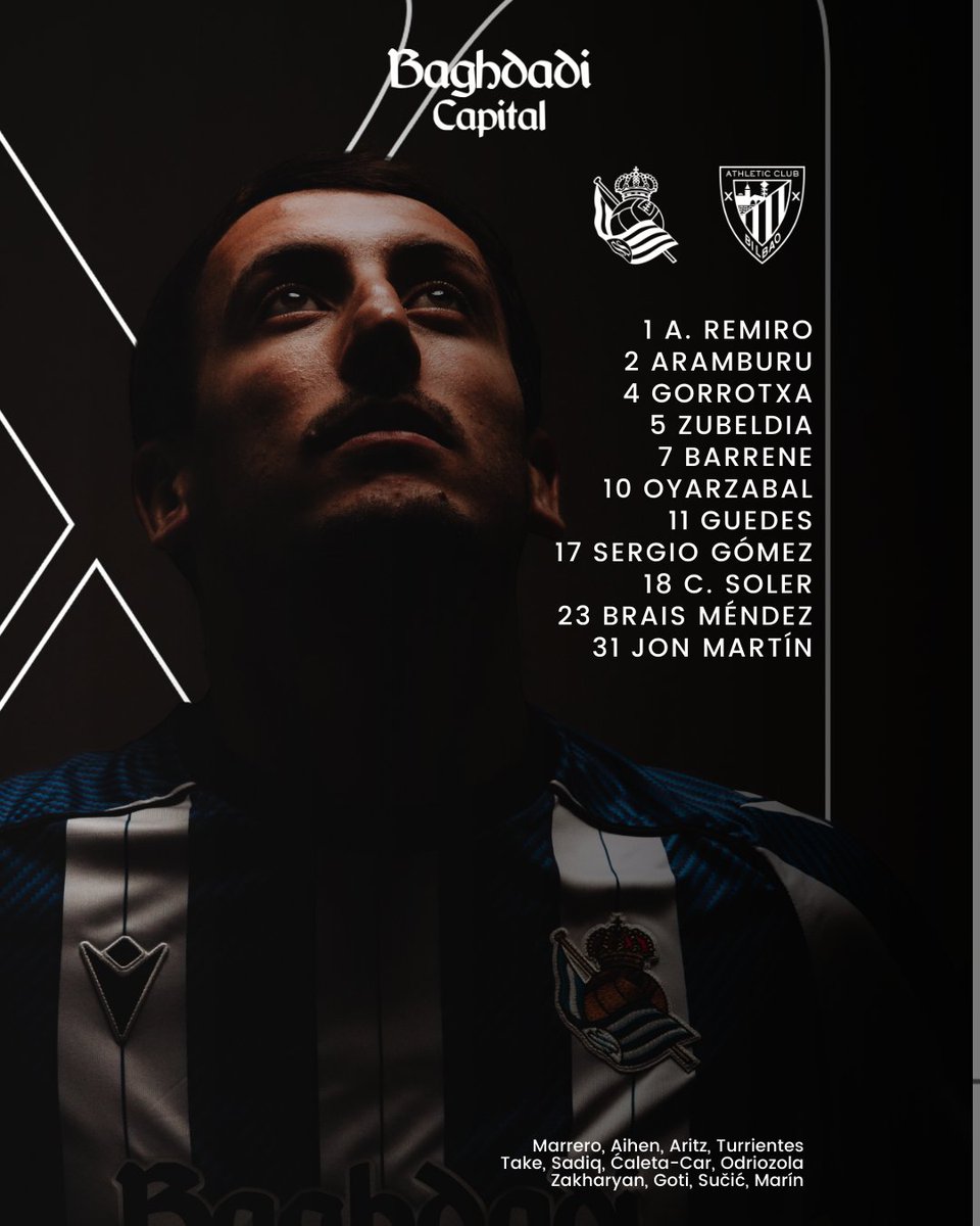 _MundoRS's tweet image. Alineaciones de la 
#RealSociedad - #AthleticClub

#RealSociedadAthleticClub #EuskalDerbya