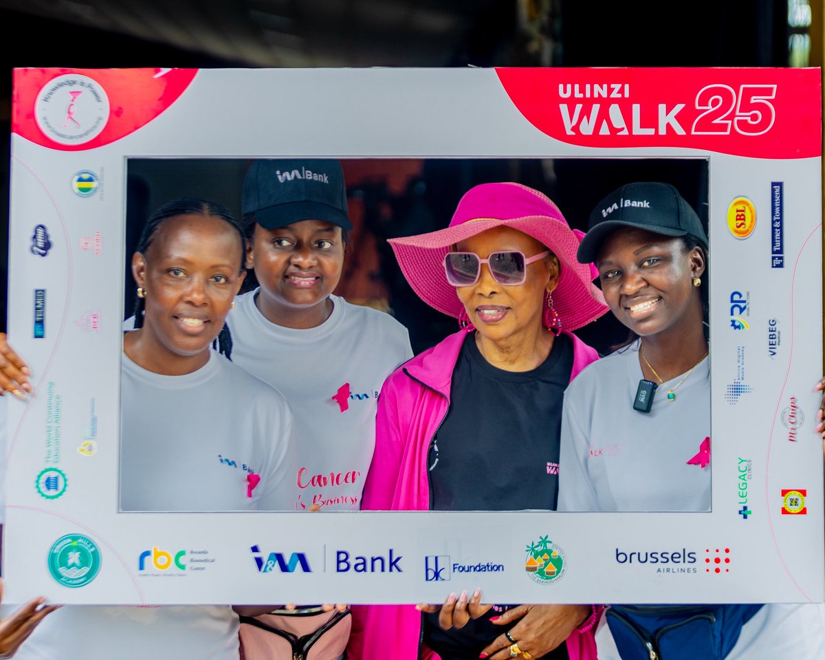 imbankrw's tweet photo. Today, we joined @bciea to honor #breastcancersurvivors at #ulinziwalk25 for #breastcancerawareness in Rwanda

We stand together to raise awareness and remind everyone of the importance of early detection through regular breast cancer screening.

#IMBank #OnYourSide https://t.co/EA9zau4aN7