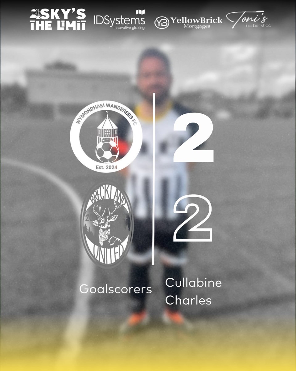 Honours even at the cage today as it finishes 2-2 with a very well drilled @brecklandunitedfc 🤝

A game of two half’s. First half ended with us 1-0 up but Breckland quickly spun that round to 2-1 early in the second before Stevie Charles got us level. 

#UTW
#Wanderers